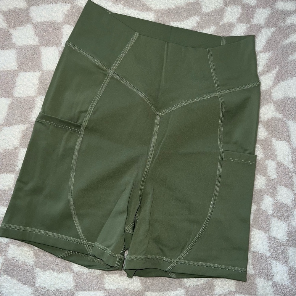 Forest Green Women's Athletic Shorts